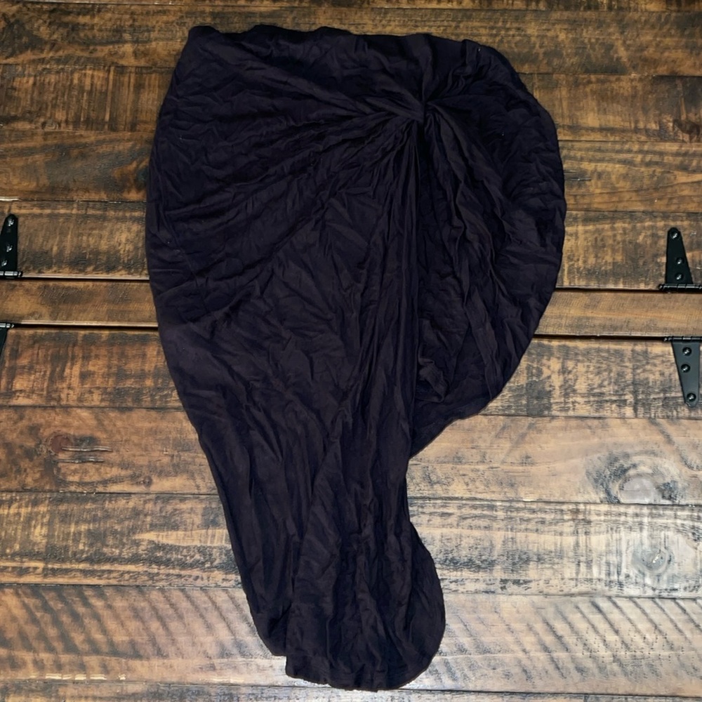 High and low black skirt!